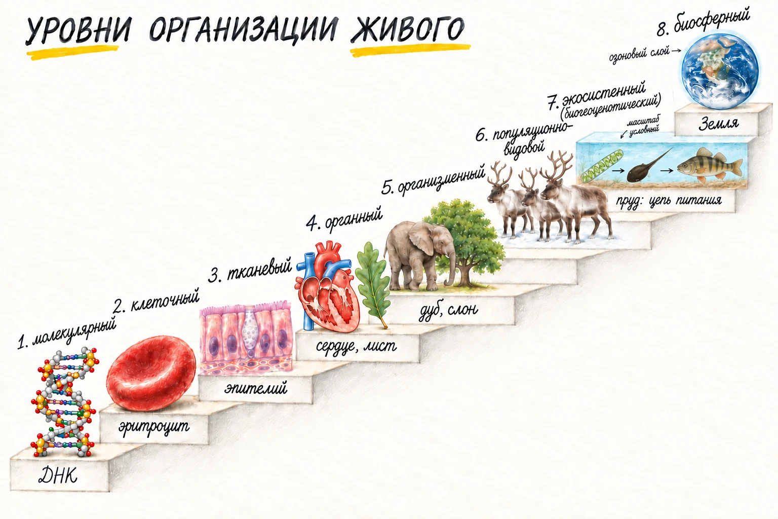 Уровни организации живых систем